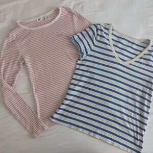 Womens Stripped Tops Bundle - size S/M